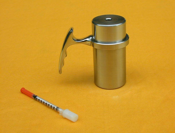 PET Quality Control Syringe shield