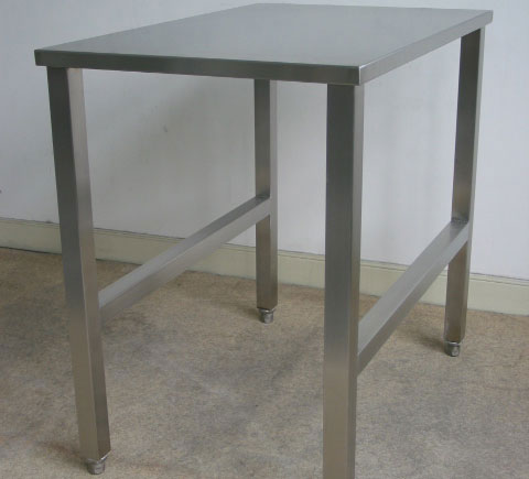 600422 Stainless Steel Square Table