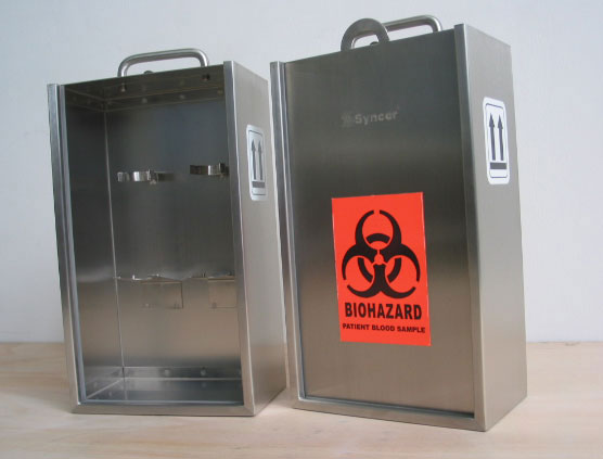 600283 Stainless Steel Blood Sample Case